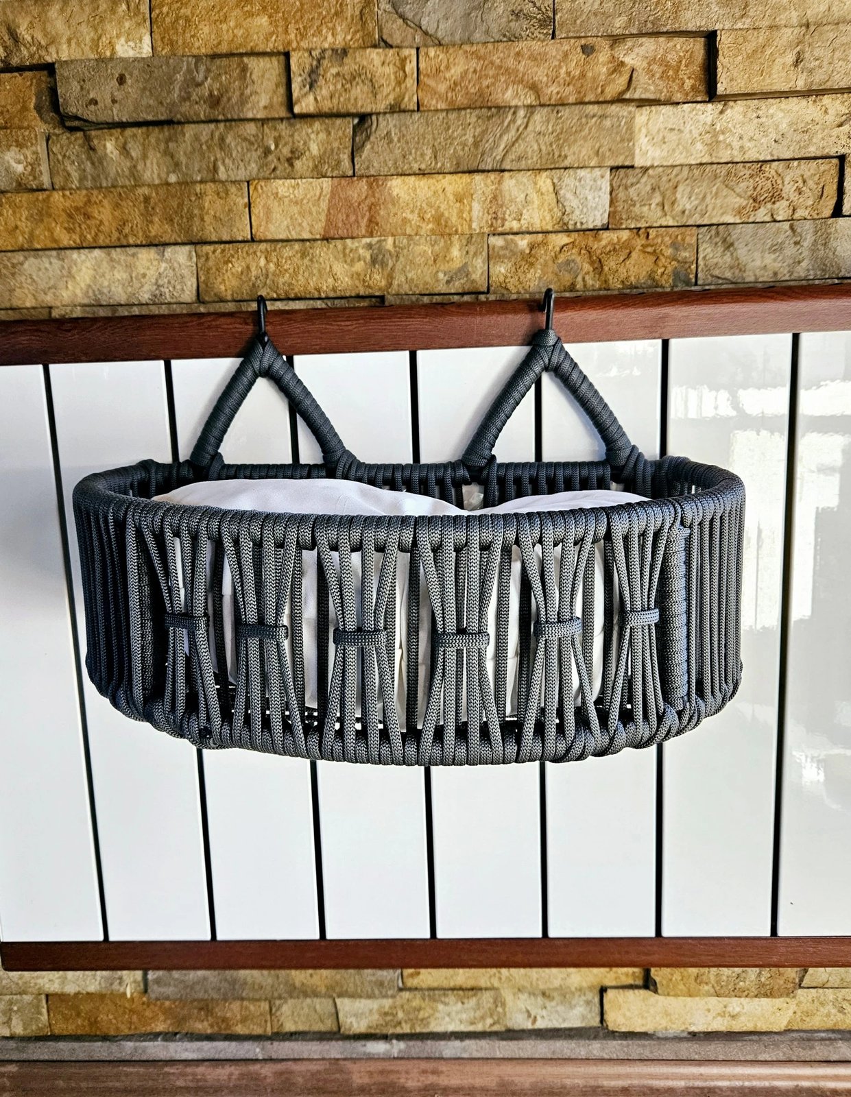 Shtrat për kafshë shtëpiake, Skye Decor, Peti, ngjyrë gri