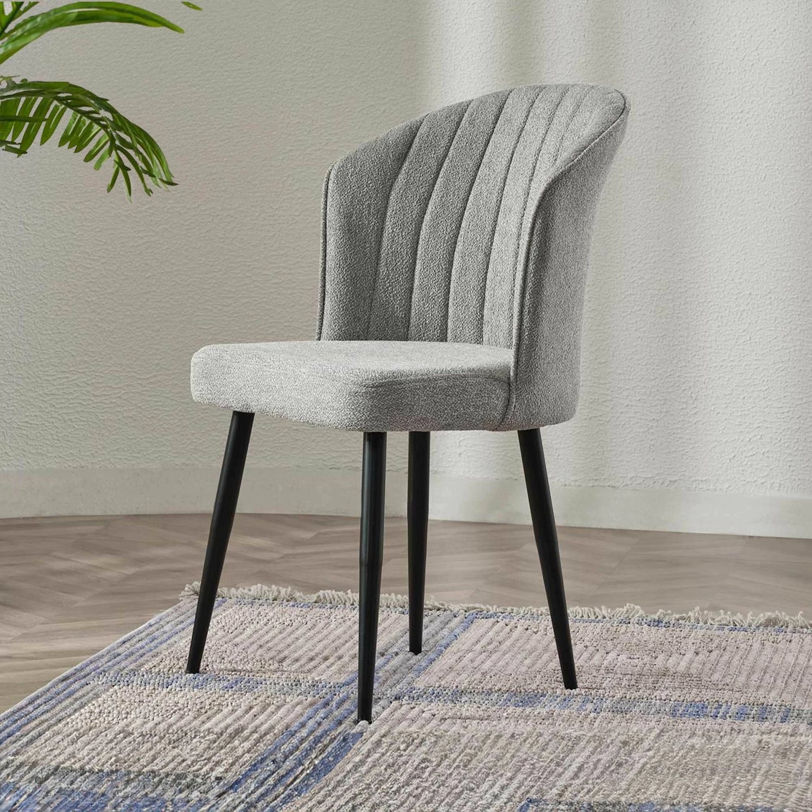 Set karrigesh (4 copë), Hanah Home Rubi, gri, e zezë v2