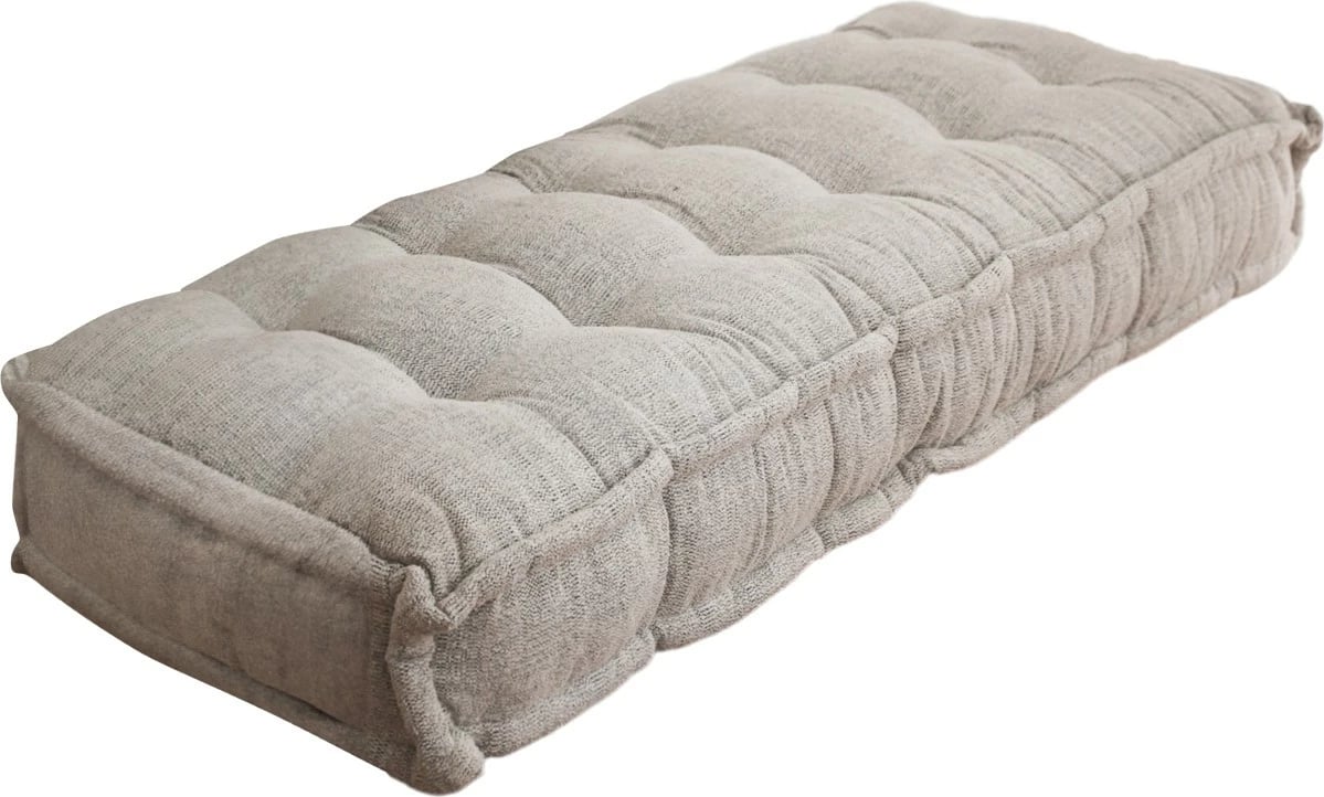 Jastëk i madh TEDDY, ngjyrë gri, Atelier del Sofa, Boho Dokuma