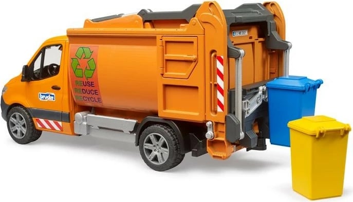Kamion pastrimi lodër BRUDER MB Sprinter City, plastikë, portokalli, 1:16