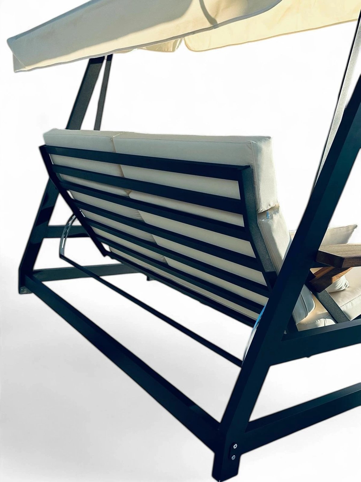 Karrige lëkundëse treshe për kopsht, Skye Decor Nova 2400, bezhë