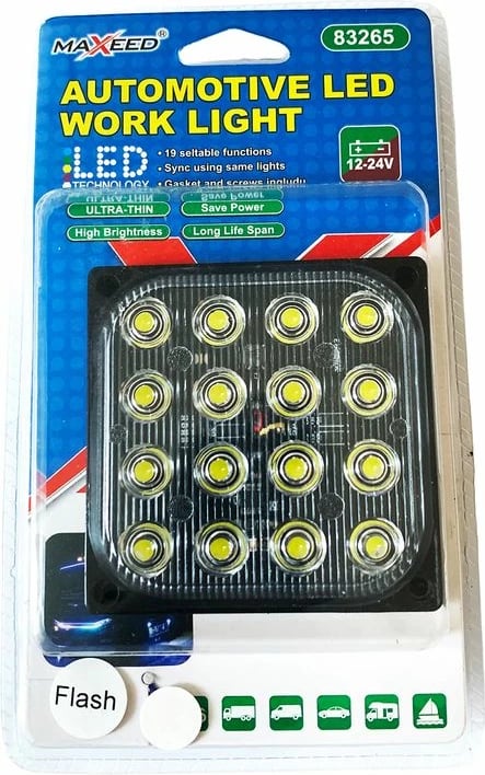 Reflektor Led 12-24v 16led