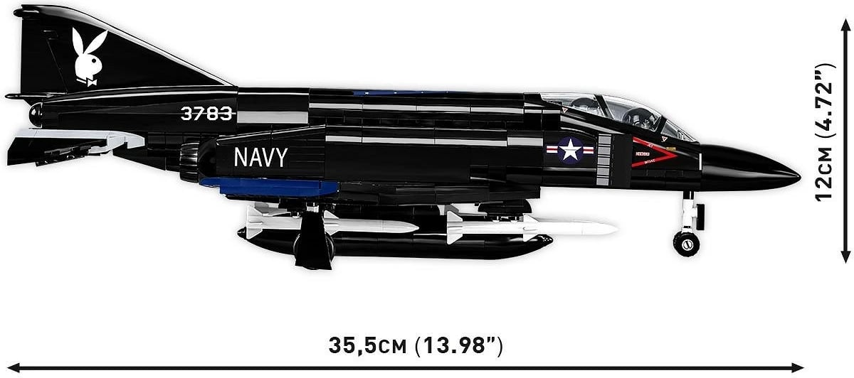 Set blloqe Cobi F-4S Phantom II, 608 pjesë, i zi