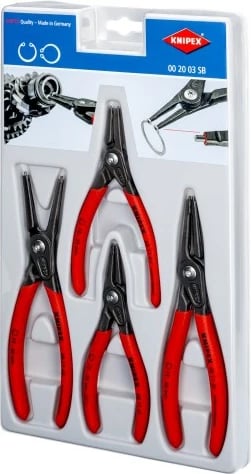 Knipex circlip klesta set, 685g, e kuqe