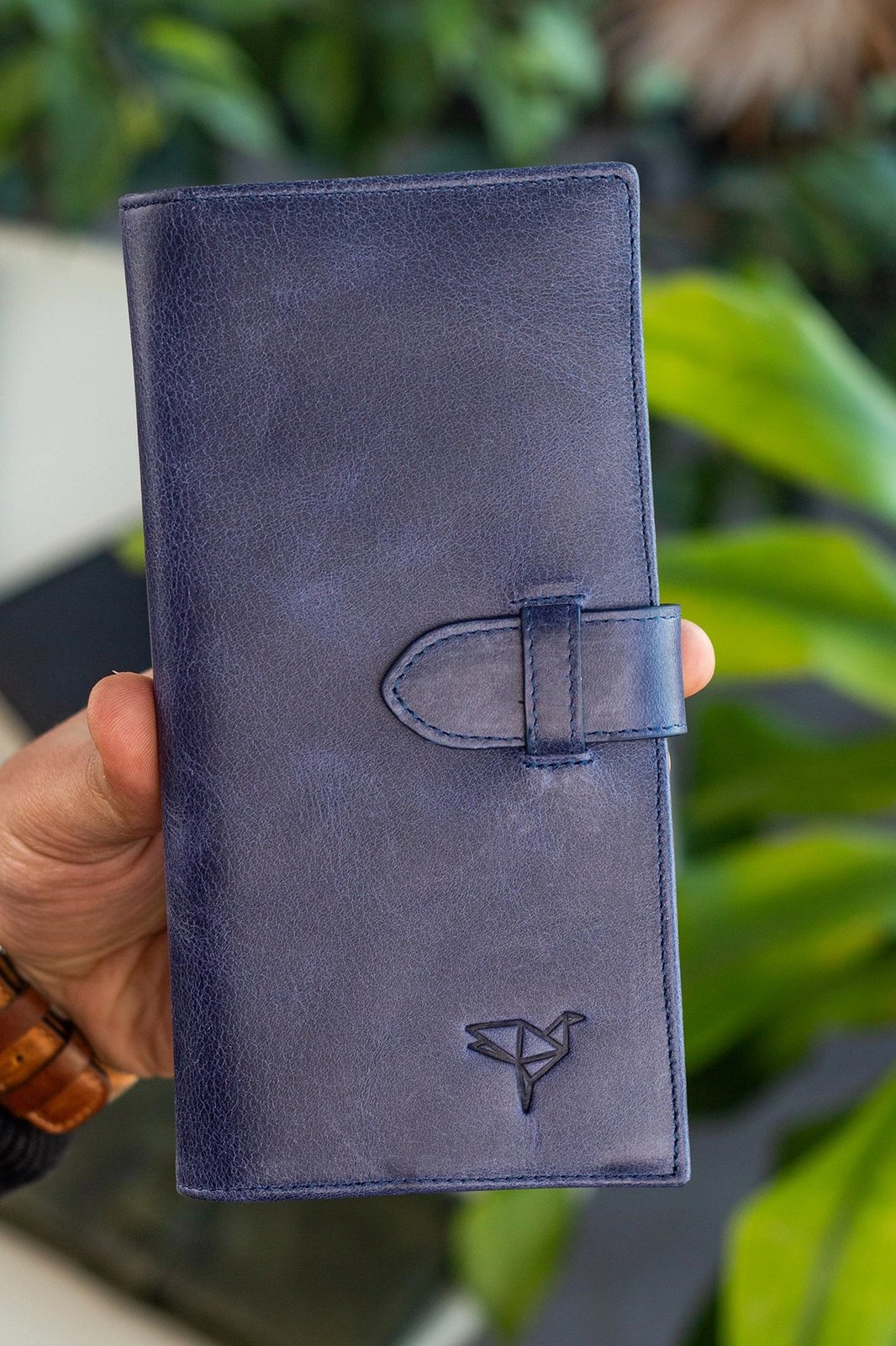 Portofol unisex Zoozie Bags, Albert, ngjyrë e kaltër e errët