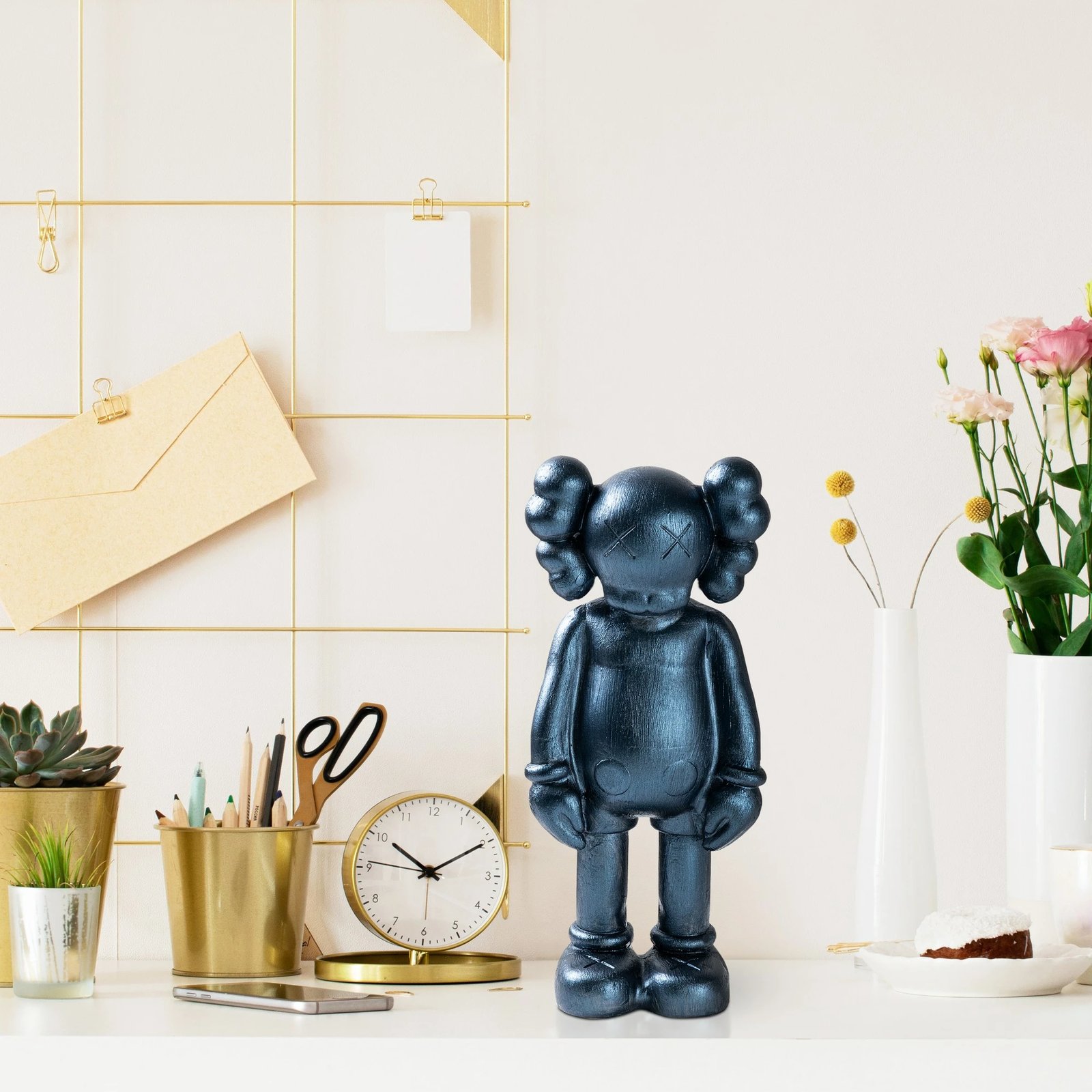 Objekt dekorativ Aberto Design, ngjyrë blu e errët, Yak-051-D