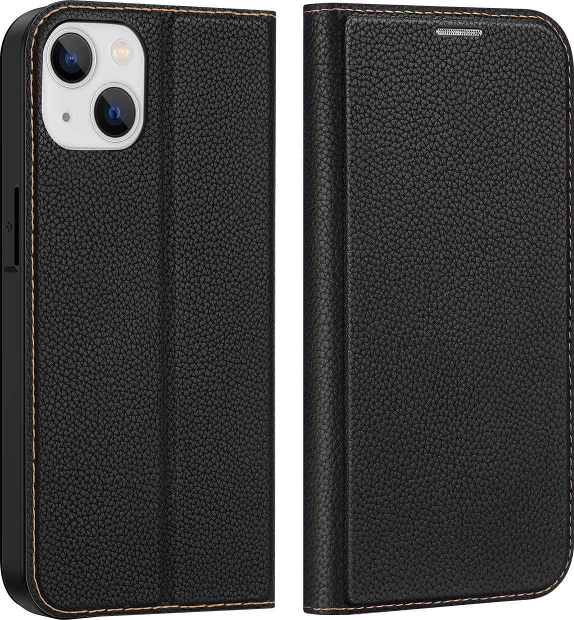 Mbështjellës Dux Ducis Skin X2 për iPhone 14 Plus, me kapak magnetik, i zi