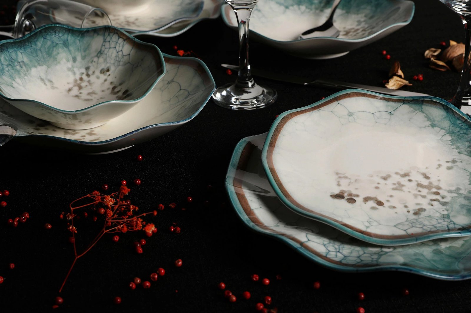 Set enësh për drekë (24 copë), Hermia, GBSNES24Y4R1341