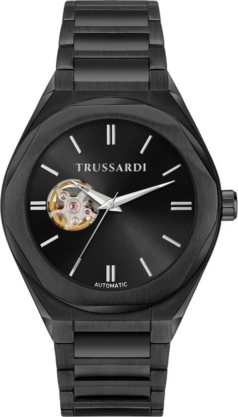 Orë dore TRUSSARDI R2423156001 për meshkuj, e zezë