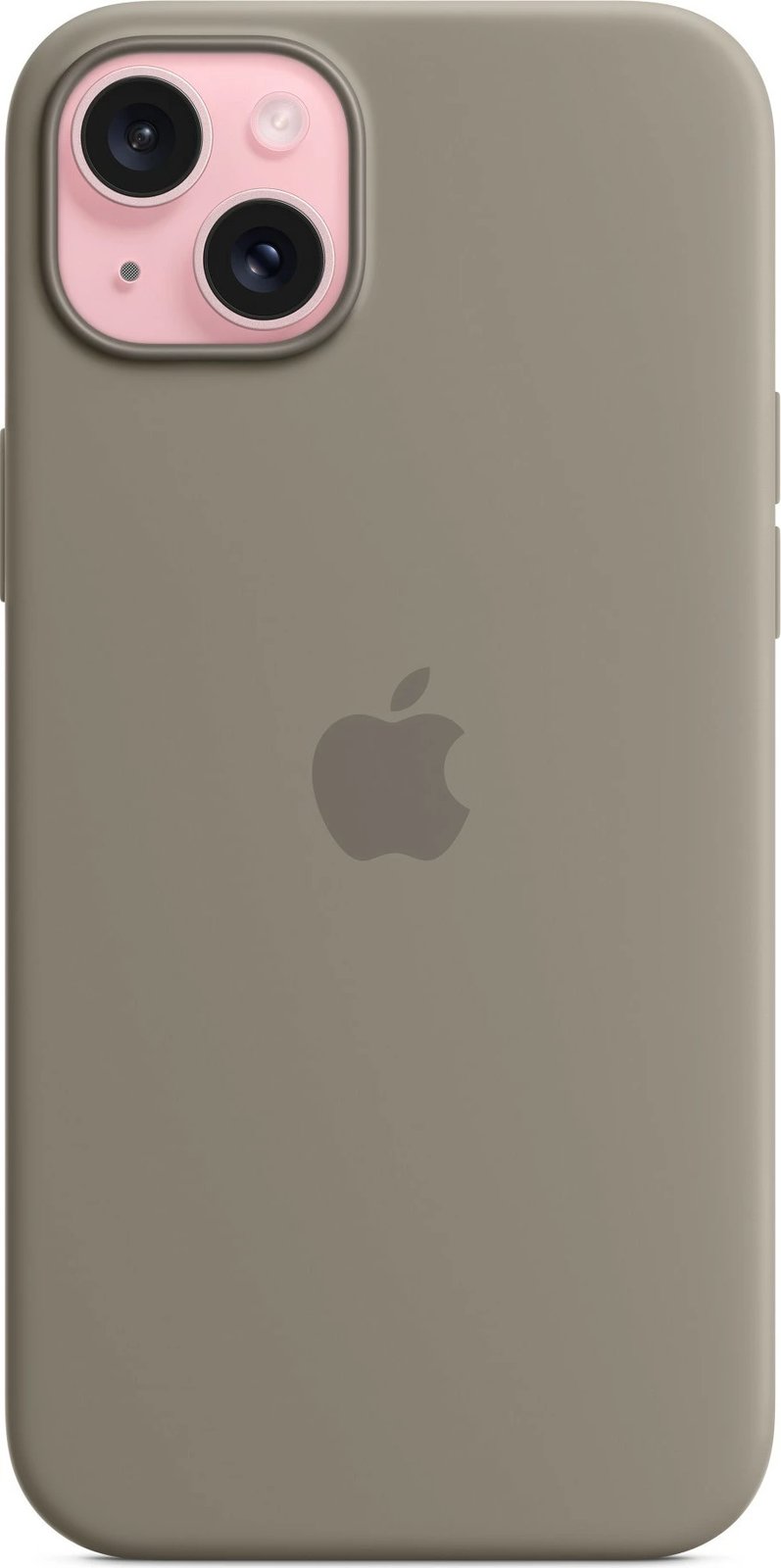 Mbështjellës Apple iPhone 15 Plus, silikon, MagSafe, taupe