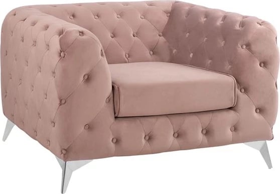 Fotelje Albert, ngjyrë rozë e zbehtë, FH3130.05, 120x88x74 cm