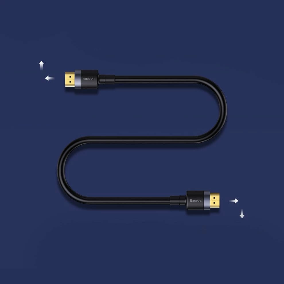 Kabllo HDMI Baseus Cafule CADKLF-F01, 2m, 4K 60Hz, e zezë