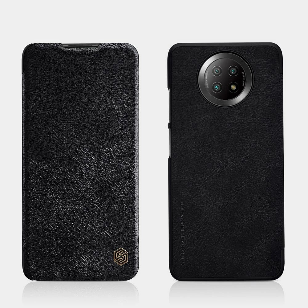 Mbështjellës Nillkin Qin për Xiaomi Redmi Note 9T 5G, lëkurë, kafe