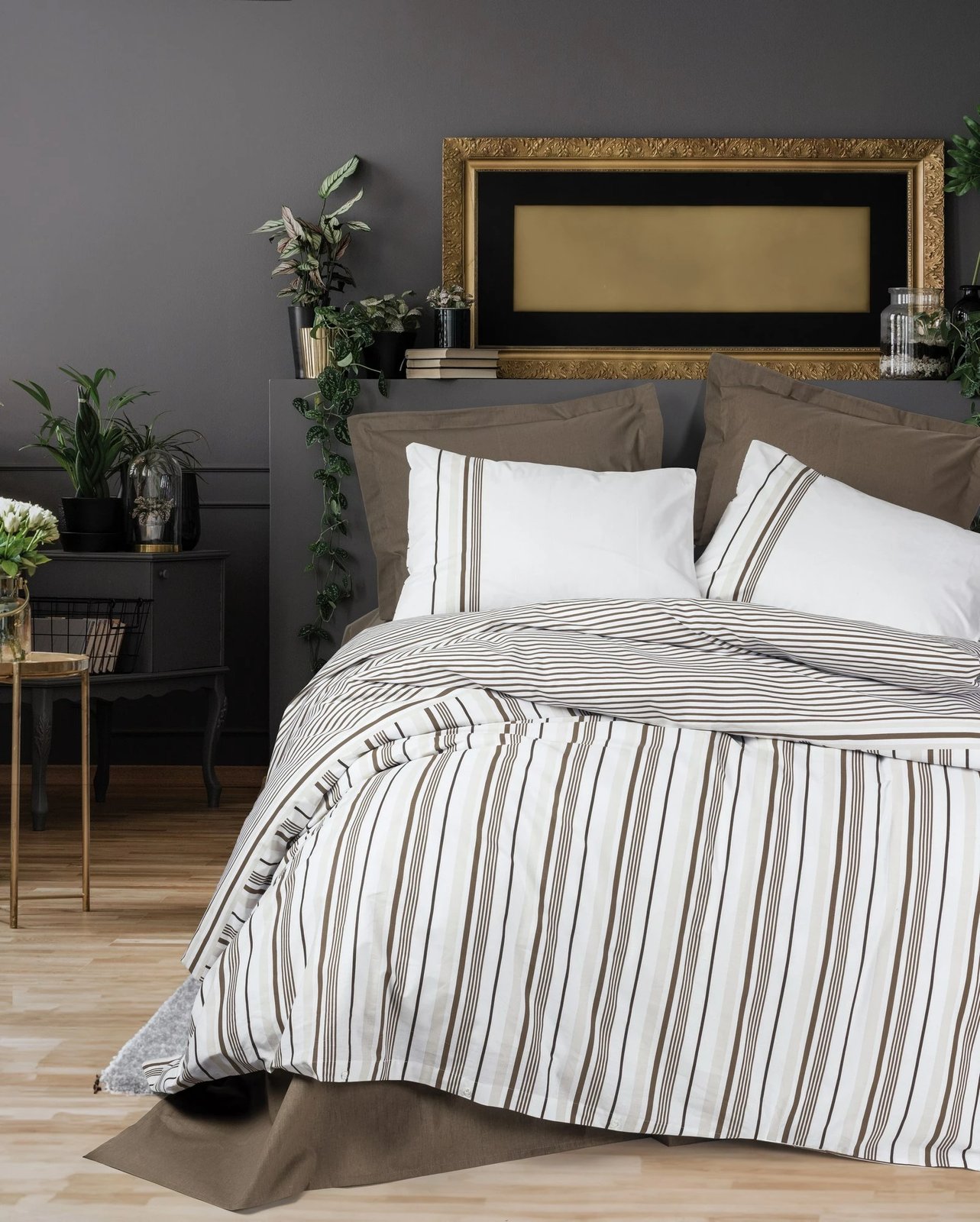 Set mbulesë për jorgan super king, L'essentiel, ngjyrë kafe, Swell