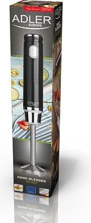Blender dore, Adler AD 4617, 350W, çelik inox, 1 shpejtësi, e zezë Blender dore, Adler AD 4617, 350W, çelik inox, 1 shpejtësi, e zezë