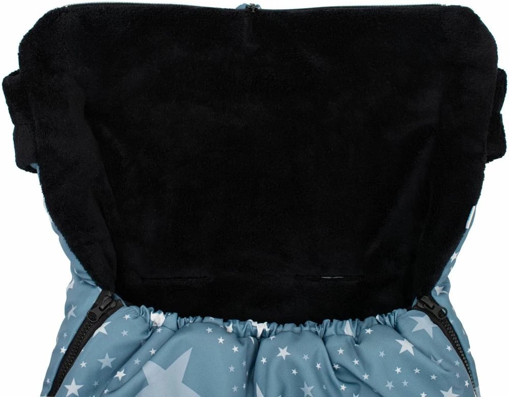 Thes gjumi dimri për karrocë dhe ulëse makine, NEW BABY, Starfish, 112x54 cm, fleece, me vrima për rripa, gri