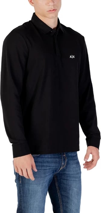 Polo për meshkuj Armani Exchange, e zezë