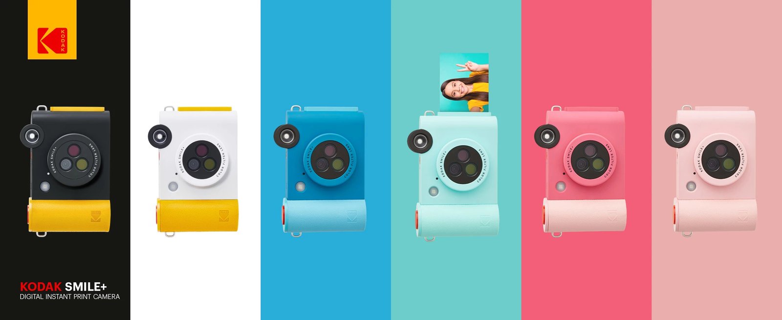 Kamera instant Kodak Smile RODSMPCAMFS, Fuchsia