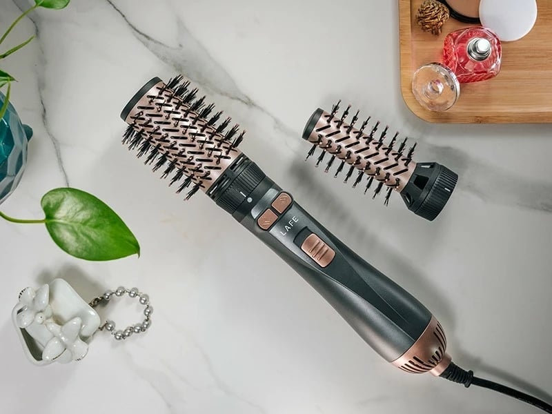 Tharëse flokësh Lafe Sleek & Shine Styler, 1200W, jonizim, 2 aksesorë, e zezë/kupër