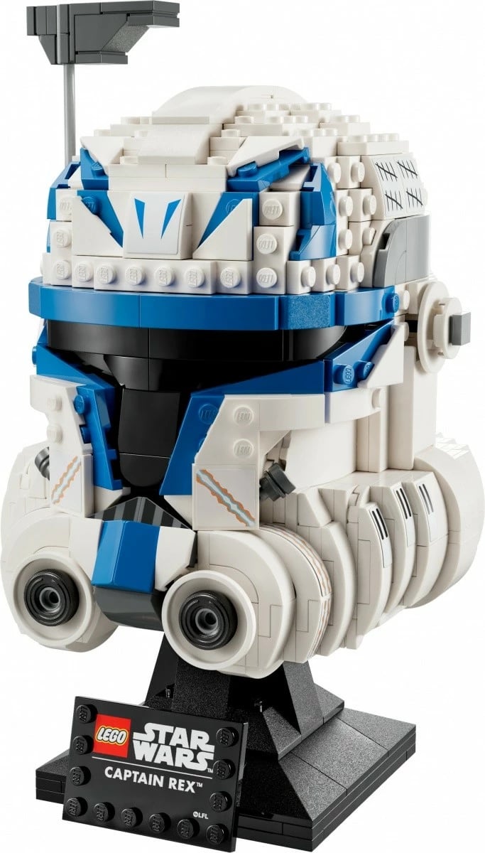 Set ndërtimi LEGO Star Wars Captain Rex Helmet 75349, 854 pjesë, për të rritur