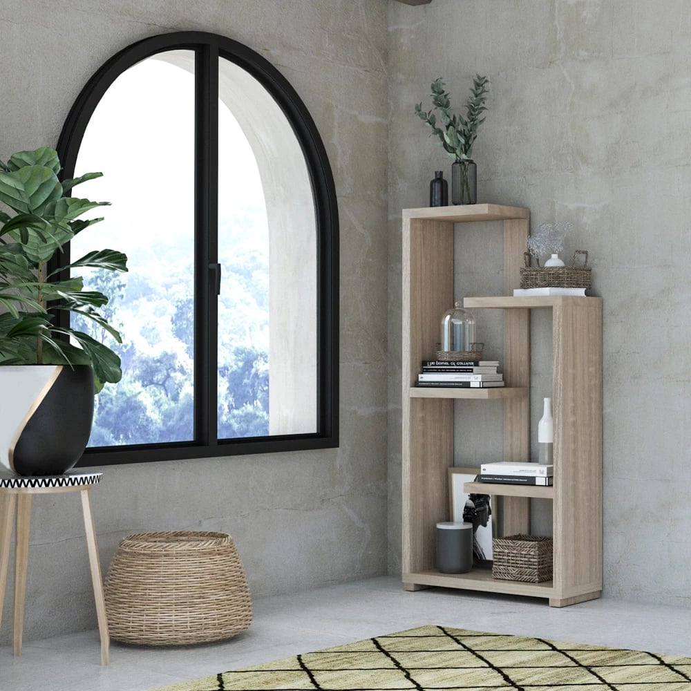 Raft librash Mezzo, ngjyrë sonoma, 79x29x160cm