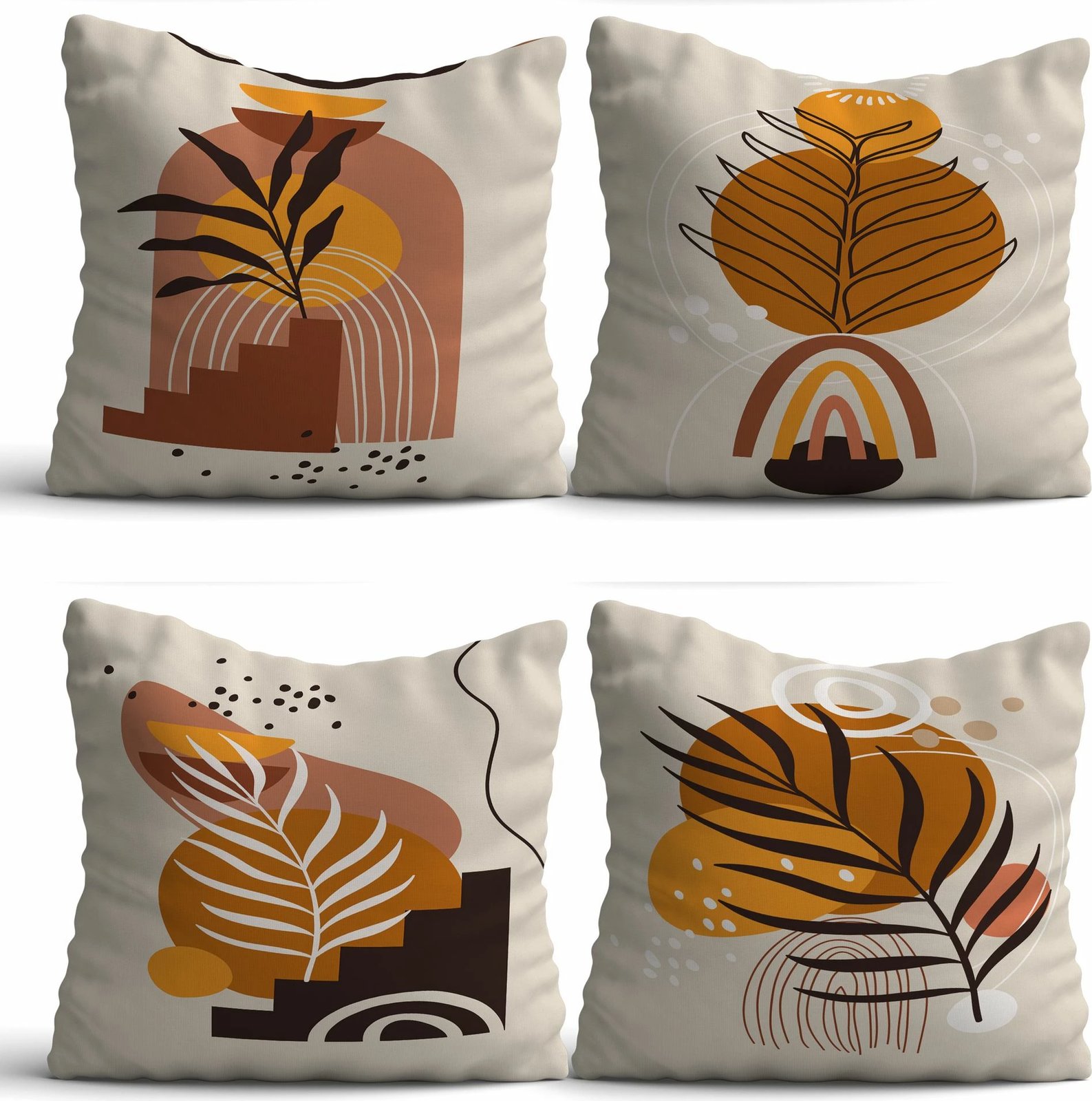 Set jastëkësh dekorativ (4 copë), dizajn Aberto, ASR-plw4 - 12