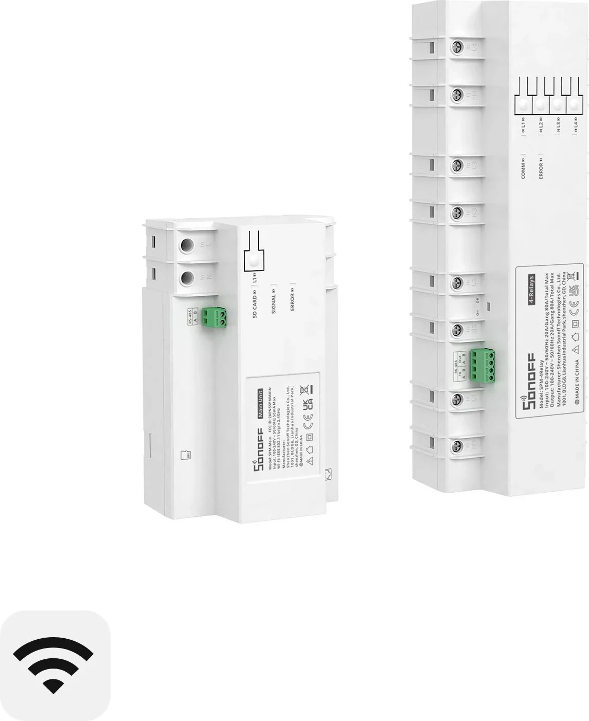 Matës I Energjisë SONOFF SPM-4Relay (Bardhë)
