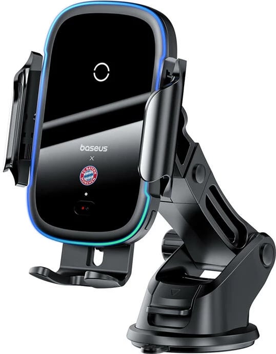 Mbajtës telefoni për veturë Baseus Bayern Edition me karikues wireless 15W, i zi