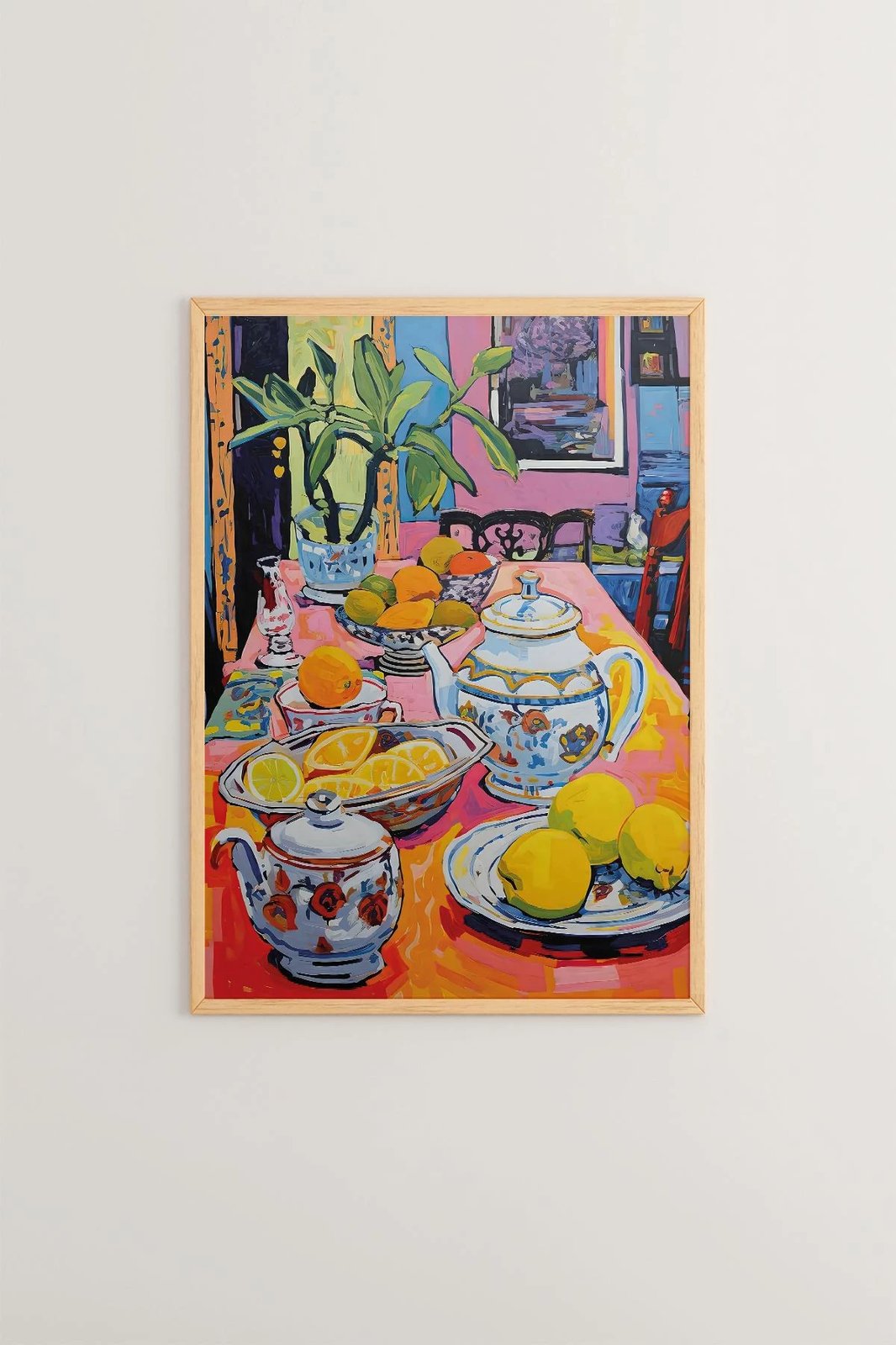 Pikturë dekorative me kornizë, shumëngjyrëshe, Wallity, Ersy1Ham26, 33x48cm