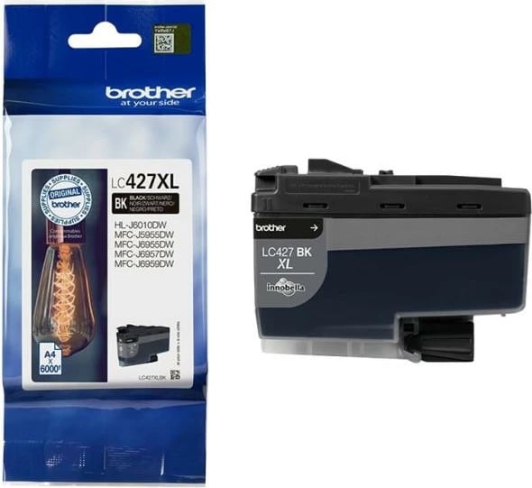 Patron boje, Brother, LC427XLBK, rendiment i lartë XL, i zi