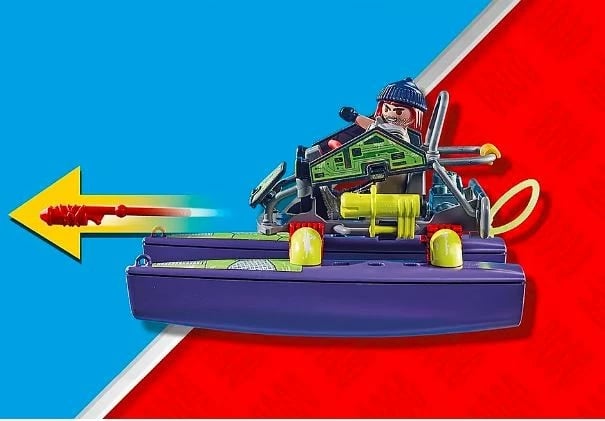 Set lodrash Playmobil City Action 71147, quad transformues me figurë special forces, 59 pjesë