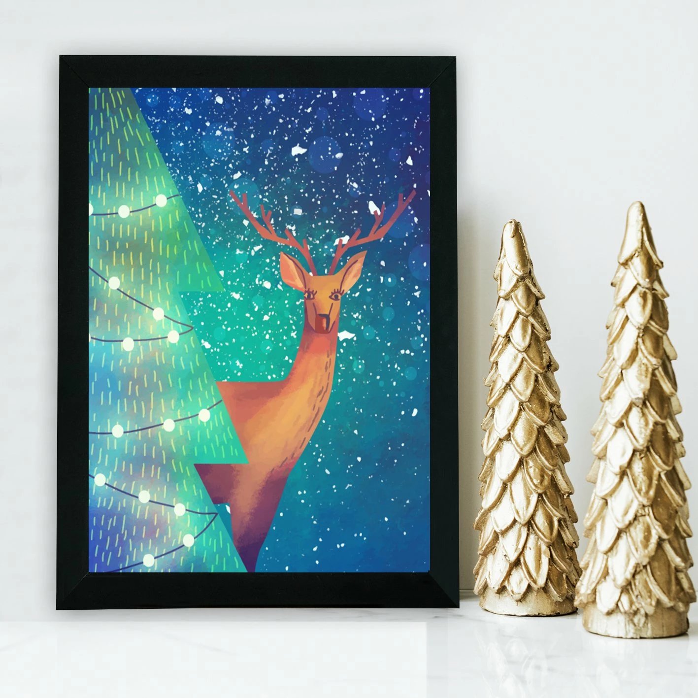 Pikturë dekorative me kornizë MDF, shumëngjyrëshe, SC81260