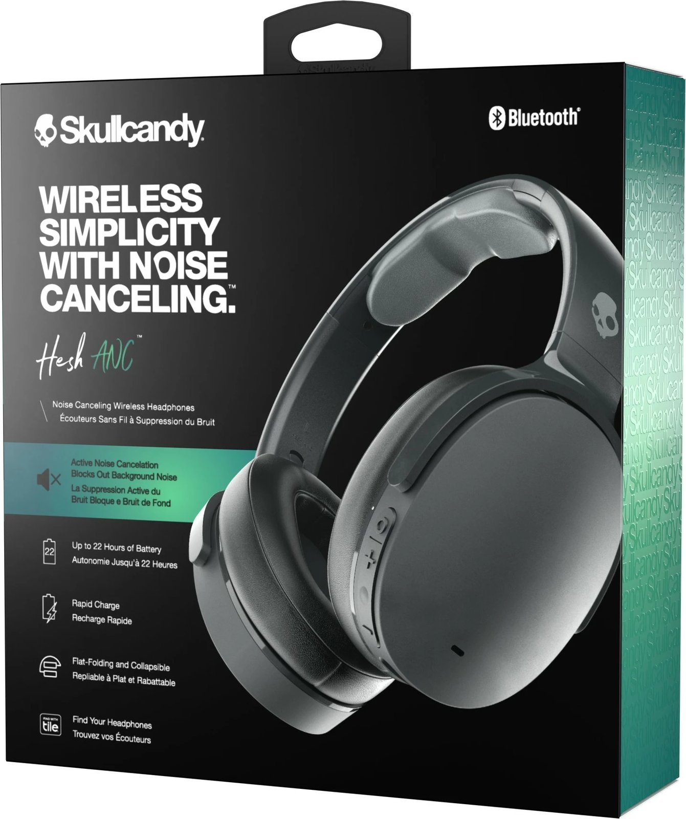 Kufje Skullcandy Hesh ANC wireless over-ear true black