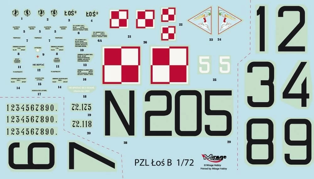 Set model aeroplani Mirage PZL-37B ŁOŚ 1:72 me ngjyra dhe brushë Set model aeroplani Mirage PZL-37B ŁOŚ 1:72 me ngjyra dhe brushë