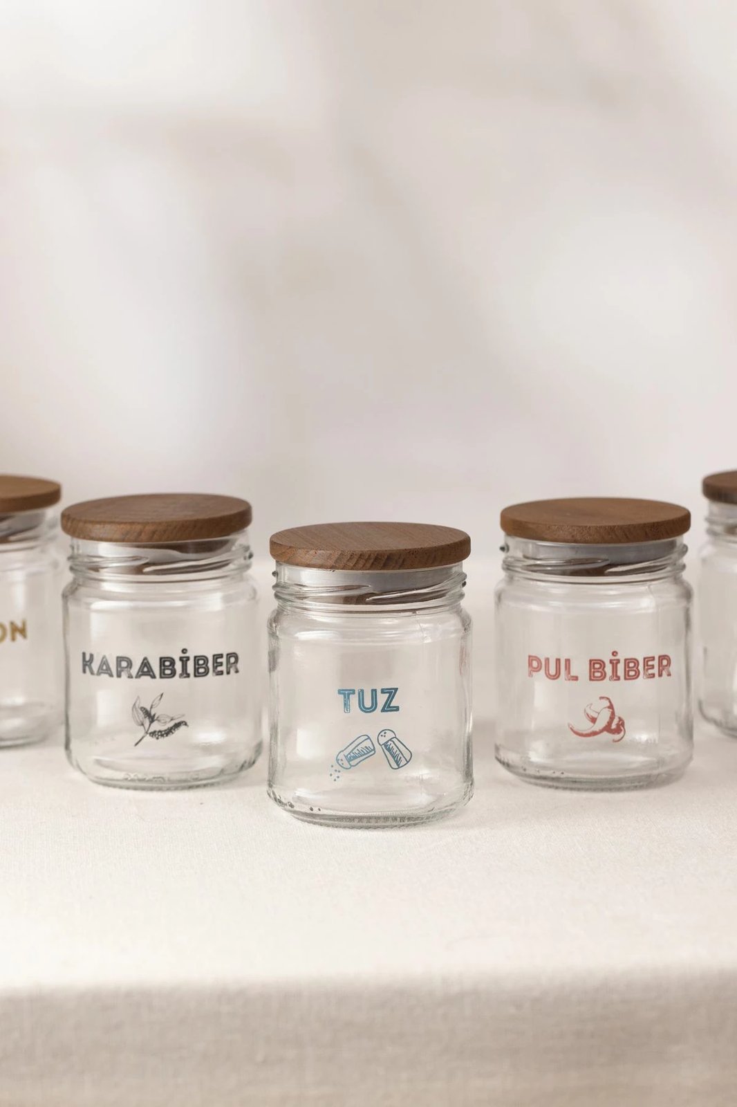 Set kavanozash për erëza (6 copë), Hermia Concept, Luna