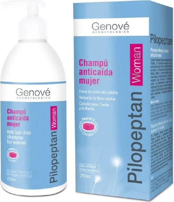 Shampon kundër rënies së flokëve për gra Pilopeptan Genové 250ml