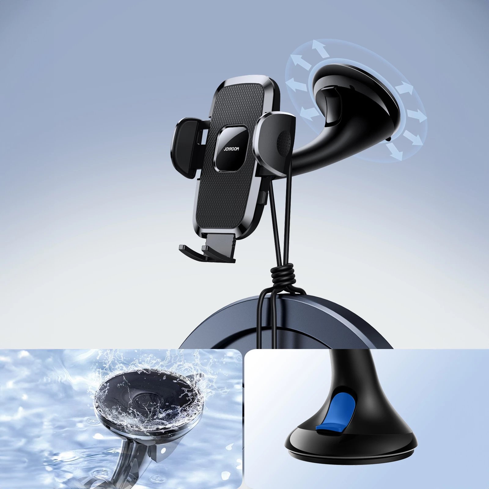 Mbajtës mekanik për celular Joyroom JR-ZS259 për makinë, universal, i zi