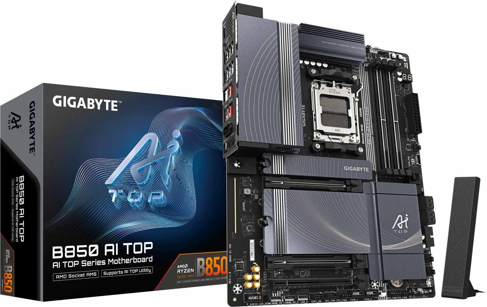 Pllakë amë Gigabyte B850 AI TOP, AM5