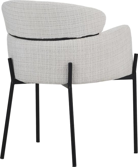 Karrige Tolerse Inart, pëlhurë bezhë, këmbë metalike të zeza, 58x57x80cm