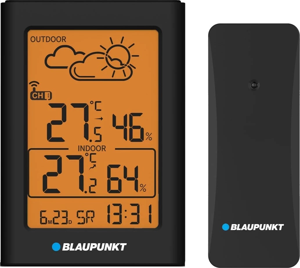 Stacion moti Blaupunkt WS15BK, me ekran LCD, zi