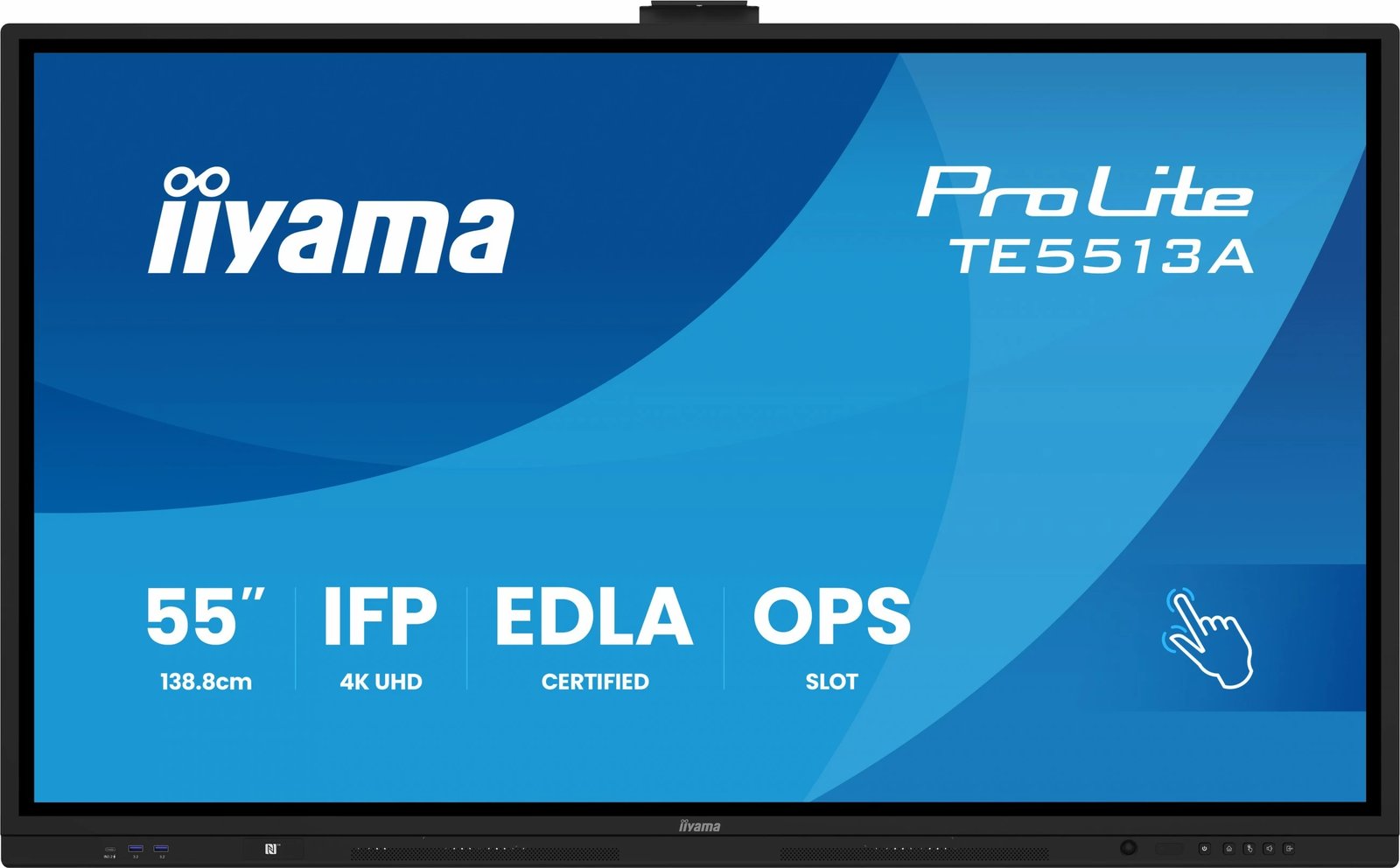 Ekran interaktiv iiyama ProLite TE9813A-B1AG 98 inç, 4K UHD, 40xTouch, IPS