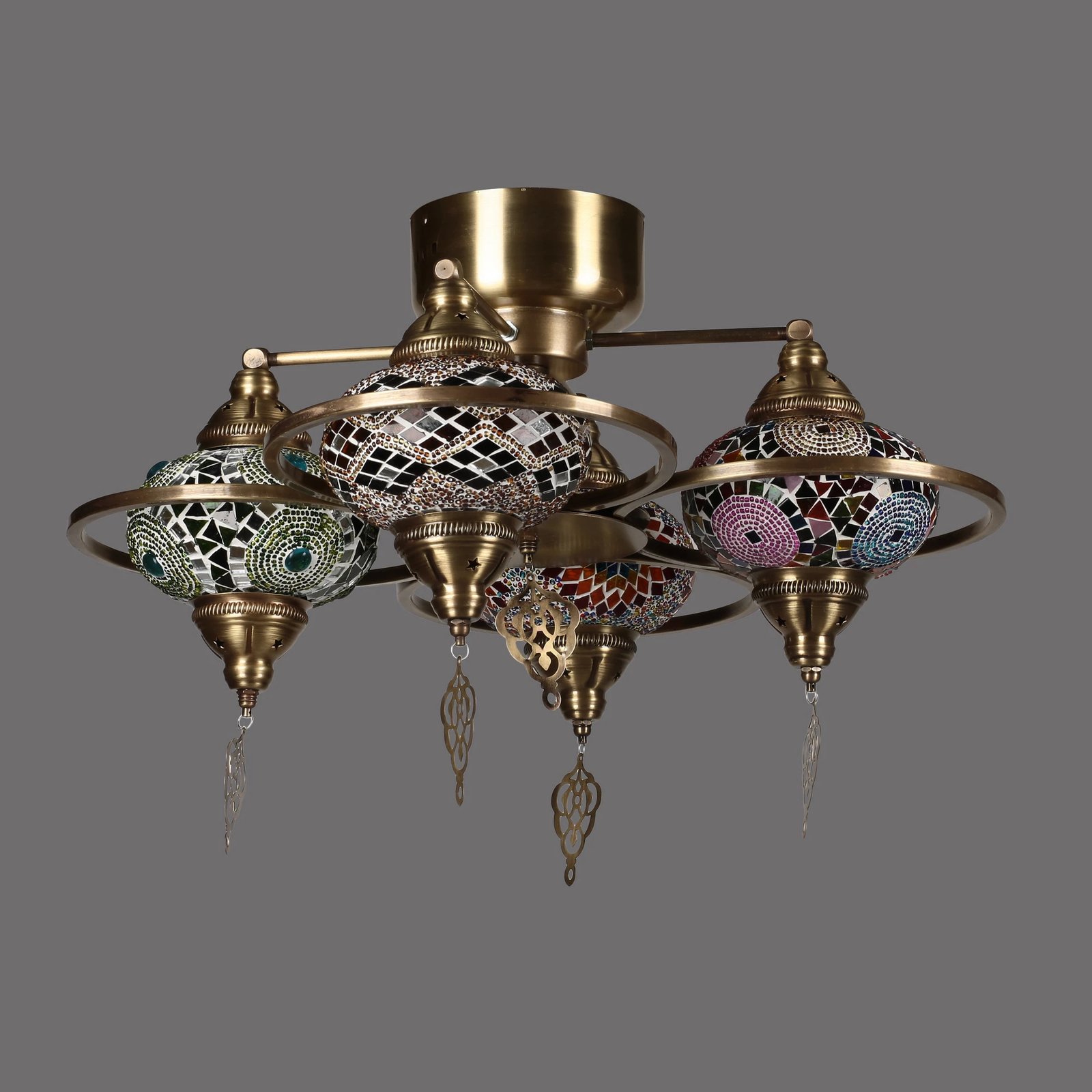 Llambë tavani mozaik, shumëngjyrëshe, Opviq Yeni Macellan, 4 copë, 7788-4