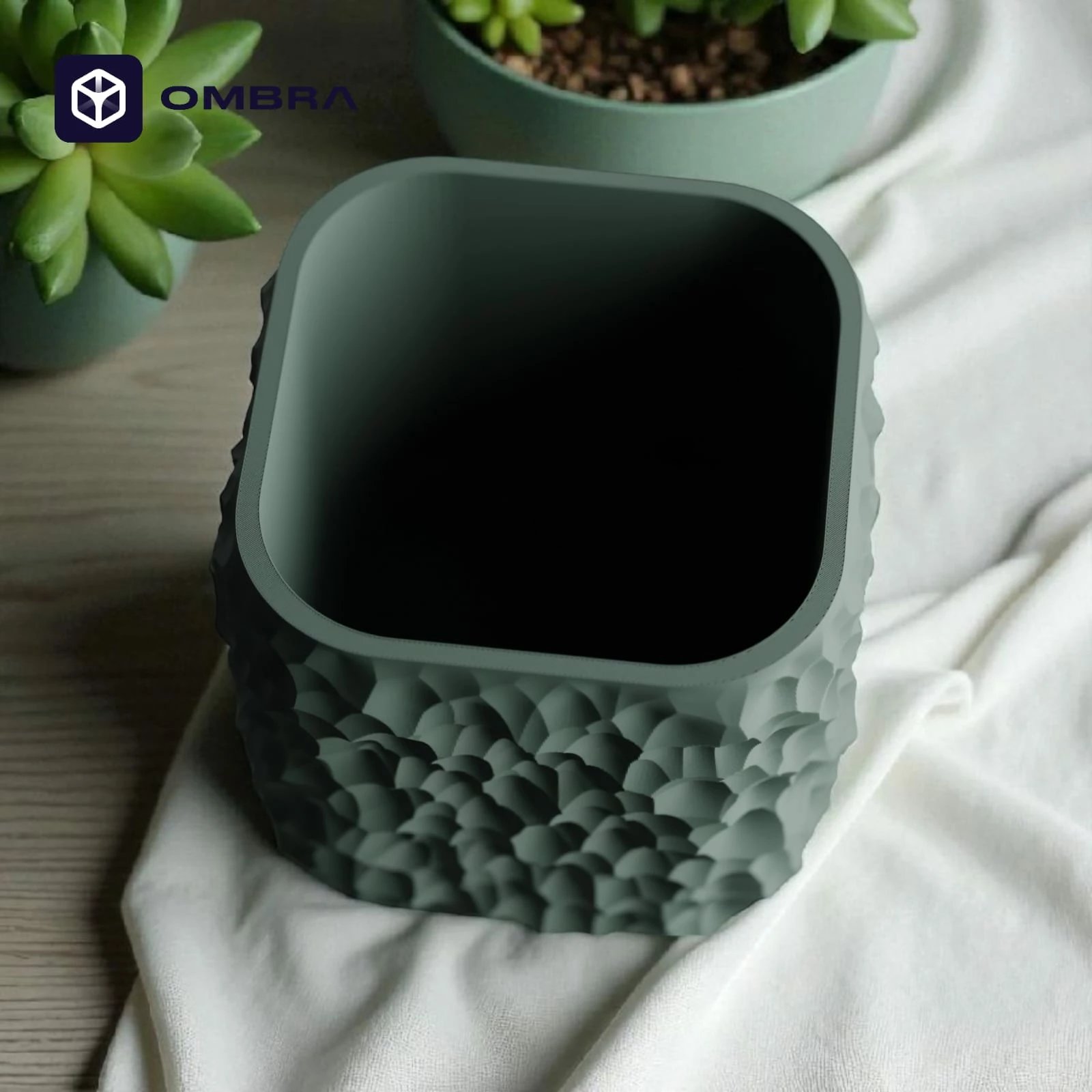 Vazo dekorative Plant Pot TerraForma, Madhësia S, e gjelbërt