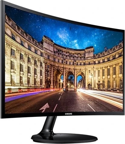 Monitor Samsung LS24C360EAUXEN, 23.5", VA Curved, Full HD, e zezë