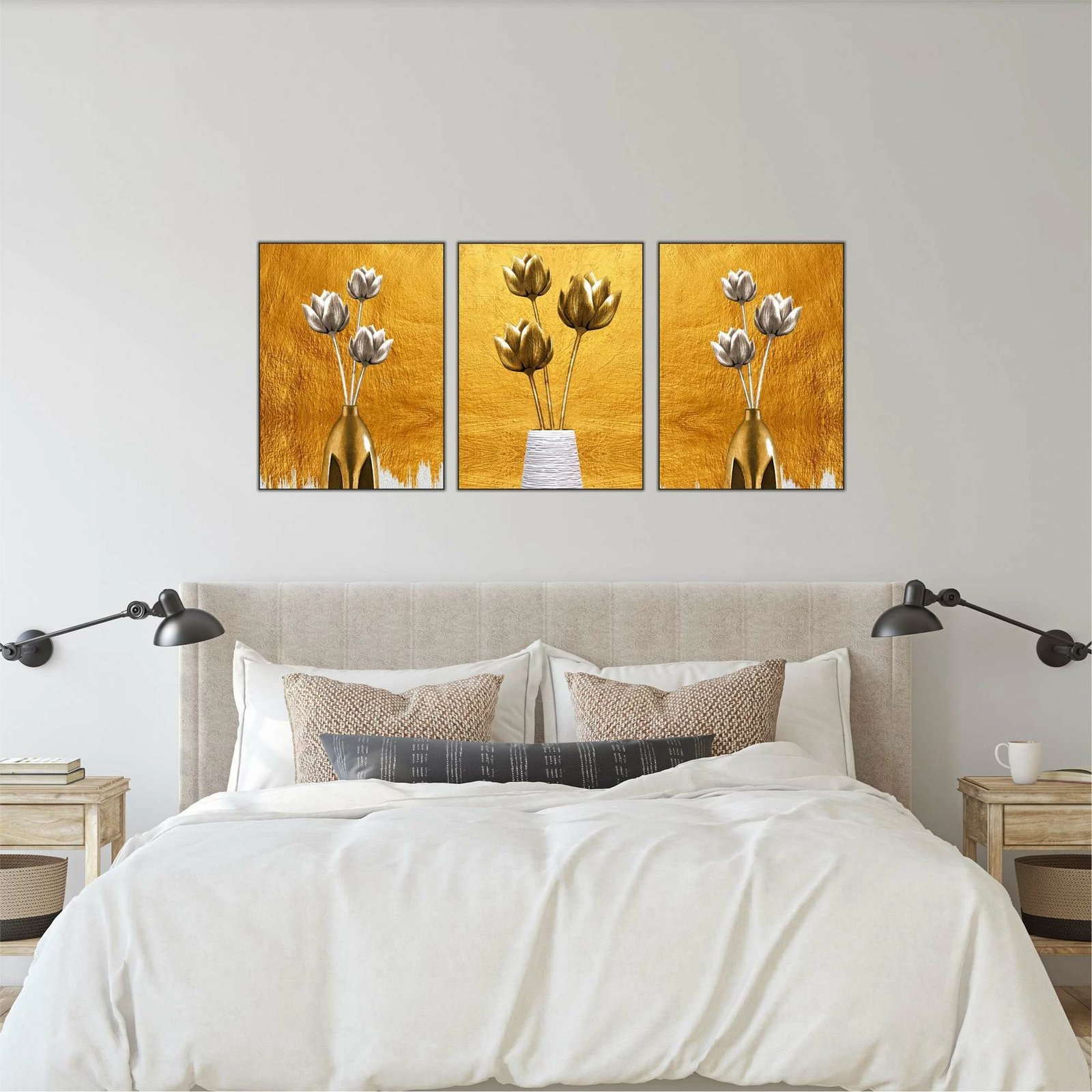 Set pikturash dekorative MDF, shumëngjyrëshe, 3 copë, Wallity, Mdf - 00118