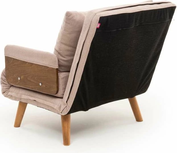 Krevati-karrige një vendi, Cosmo Single, ngjyrë mink, Atelier del Sofa