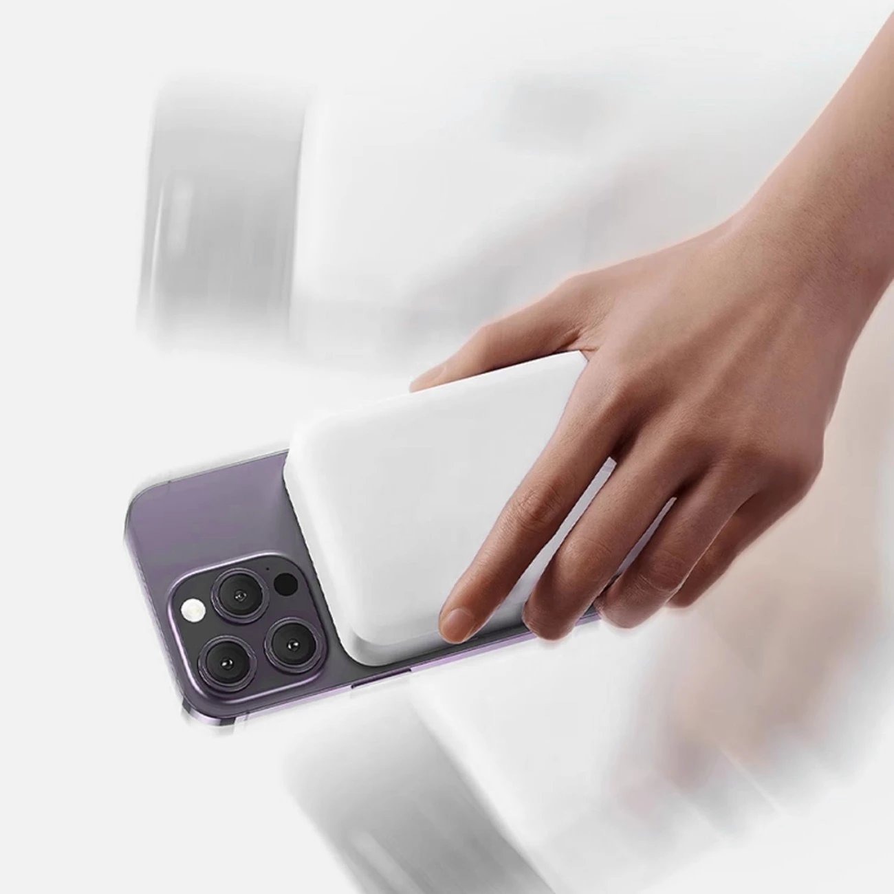 Powerbank Dudao K26S, 5000mAh, 20W, USB-A/USB-C/MagSafe, bardhë