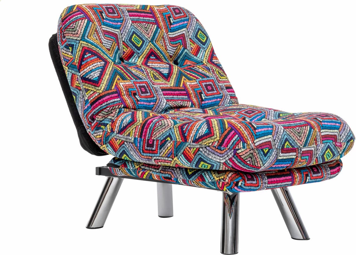 Krevat-karrige një vendës, Atelier del Sofa, Misa Small Solo, patchwork