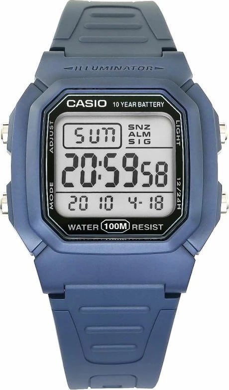 Orë dore për meshkuj Casio, kaltër