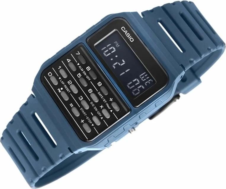 Orë dore CASIO për meshkuj, navy blue